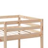vidaXL Loft Bed Frame without Mattress 75x190cm Solid Wood Pine