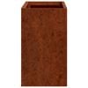 vidaXL Wall Planters 2 pcs Rusty Corten Steel 53x10x17 cm