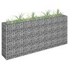 vidaXL Gabion Raised Bed Galvanised Steel 180x30x90 cm