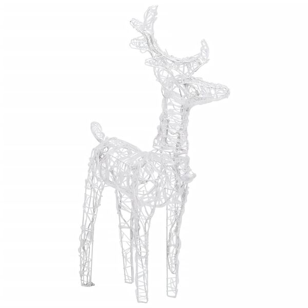 vidaXL Christmas Reindeers 4 pcs Cold White 160 LEDs Acrylic