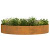 vidaXL Garden Planter 5 pcs Brown 120 x 120 x 20 cm Weathering Steel