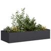 vidaXL Planter Black 200x80x40 cm Steel