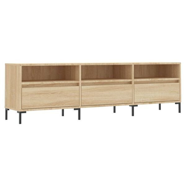 vidaXL TV Cabinet Sonoma Oak 150x30x44.5 cm Engineered Wood