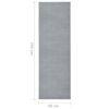 vidaXL Runner Rug BCF Grey 80x250 cm