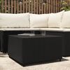 vidaXL Square Garden Coffee Table Black 50x50x30 cm Poly Rattan