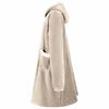 vidaXL Blanket Hoodie Beige 95 x 85 cm Fleece and Flannel