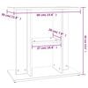vidaXL Aquarium Stand White 60x30x60 cm Engineered Wood