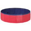 vidaXL Foldable Dog Swimming Pool Red and Blue 80 x 80 x 20 cm PVC