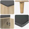 vidaXL Hall Bench with Cushion with Storage Sonoma Oak 80 x 38 x 46 cm
