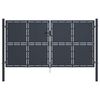 vidaXL Garden Gate Steel 300x175 cm Anthracite