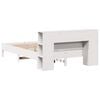 vidaXL Bookcase Bed without Mattress White 135x190 cm Double Solid Wood Pine