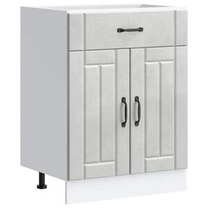 vidaXL Kitchen Base Cabinet "Lucca" Concrete Grey Engineered Wood