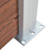 vidaXL Fence Panel WPC 180x146 cm Brown