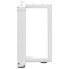 vidaXL Coffee Table Legs T-Shaped&nbsp;2 pcs White 38x25x(42-43) cm Steel