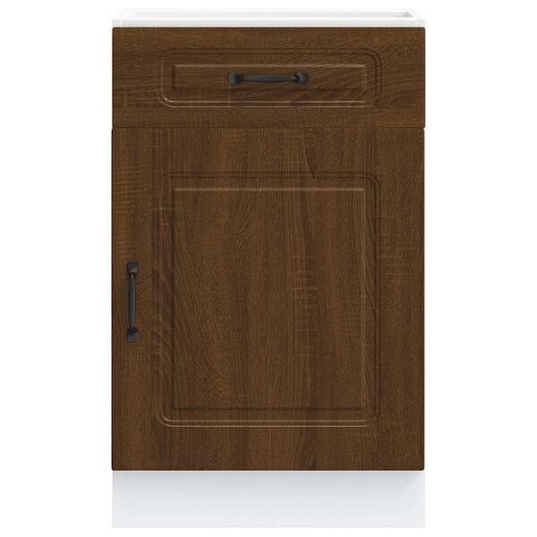 vidaXL Kitchen Base Cabinet Kalmar Brown Oak Engineered Wood