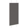 vidaXL Pleated Blind Black 65x150 cm Fabric Width 64.4 cm Polyester
