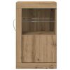 vidaXL LED Sideboard 2 pcs Artisan Oak 41 x 37 x 67 cm Engineered Wood