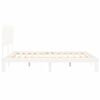 vidaXL Bed Frame without Mattress White Super King Size Solid Wood Pine