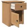 vidaXL Bedside Cabinet Panama 46x40x57 cm Solid Wood Pine