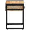 vidaXL Side Table 35x35x50 cm Solid Rough Wood Mango