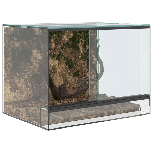 vidaXL Terrarium with Storage Transparent 40 x 30 x 30 cm Glass