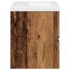 vidaXL Sink Cabinet with Built-in Basin Old Wood