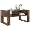 vidaXL Coffee Table Smoked Oak 92 x 53 x 45 cm Engineered Wood