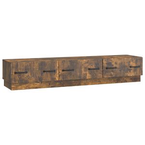 vidaXL TV Cabinet Smoked Oak 147 x 34.5 x 27 cm Engineered Wood