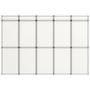 vidaXL 15-Panel Folding Exhibition Display Wall 302x200 cm White