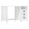 vidaXL Desk Hill with 3 Drawers 120x50x74 cm Solid Pine Wood