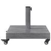vidaXL Parasol Base Dark Grey Wood look 45 x 45 x 31.5 cm