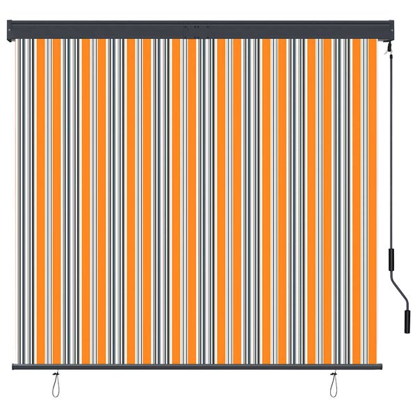 vidaXL Outdoor Roller Blind 160x250 cm Yellow and Blue