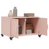 vidaXL Coffee Table Pink 68x50x43.5 cm Steel