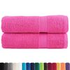 vidaXL Premium Hand Towels SOLUND 2 pcs Pink 50x100 cm 600 gsm