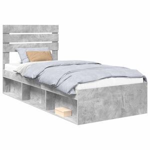 vidaXL Bed Frame with Headboard Concerte 90 x 200 cm Solid Pine Wood