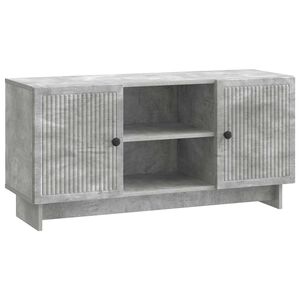 vidaXL TV Cabinet Concrete Grey 102 x 34.5 x 50 cm Engineered Wood