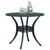 vidaXL Garden Table Green &Oslash;90x75 cm Cast Aluminium