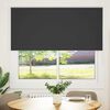 vidaXL Roller Blind Blackout Black 145x175 cm Fabric Width 141.6 cm Polyester