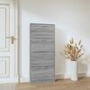 vidaXL Shoe Cabinet Grey Sonoma 59x17x150 cm Engineered Wood