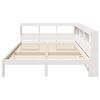 vidaXL Bookcase Bed without Mattress White 140x200 cm Solid Wood Pine