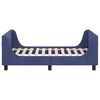 vidaXL Children's Bed Frame with Headboard Police Blue 80 x 160 cm