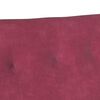 vidaXL Bench Wine Red 112 x 65.5 x 75 cm Velvet