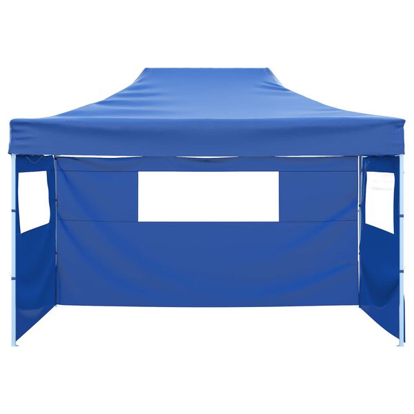 vidaXL Party Tent Folding Blue 291 x 431 x 315 cm Oxford Fabric