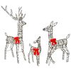 vidaXL Christmas LED Reindeer Family 700 LEDs Warm White