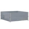 vidaXL Garden Planter Grey 100x100 cm Solid Wood Pine