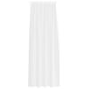 vidaXL Voile Curtain with Curtains 2 pcs White 245 x 140 cm Polyester