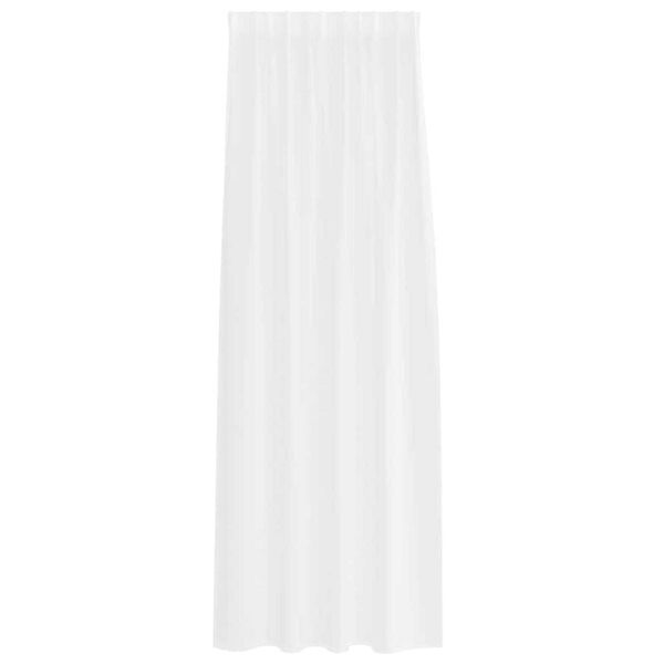 vidaXL Voile Curtain with Curtains 2 pcs White 245 x 140 cm Polyester