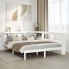 vidaXL Bookcase Bed without Mattress White 135x190 cm Solid Wood Pine