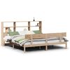 vidaXL Bookcase Bed without Mattress 180x200 cm Super King Solid Wood Pine