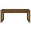 vidaXL Garden Bench Honey Brown 110x38x45 cm Solid Wood Pine